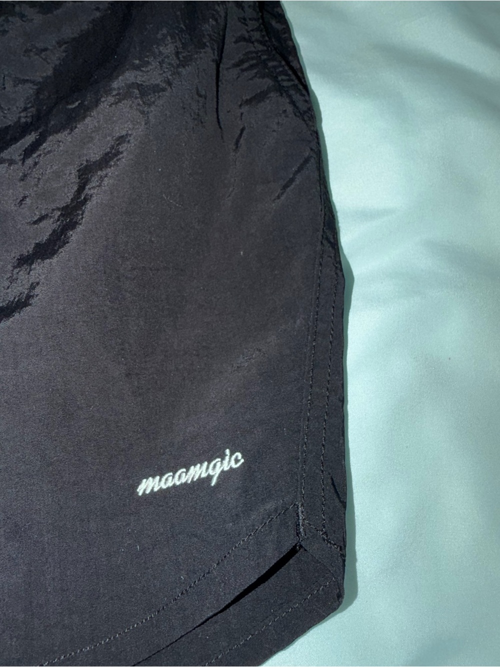 Maamagic Men’s SolidStyle Stretch Swim Trunks Black